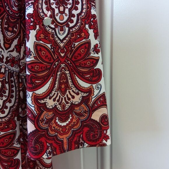 New Directions paisley print 3/4 sleeve dress - Picture 6 of 12